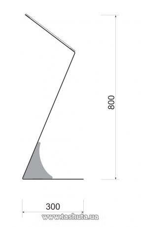 Акриловая напольная стойка для А4 формата, Н=800 мм