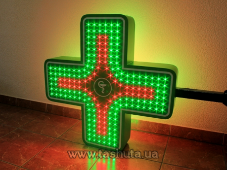 Крест светодиодный с динамикой EXPAND, двухцветный, 600х600мм